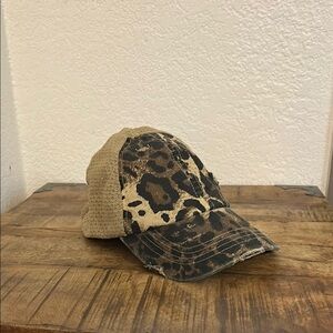 C.C leopard print cap
